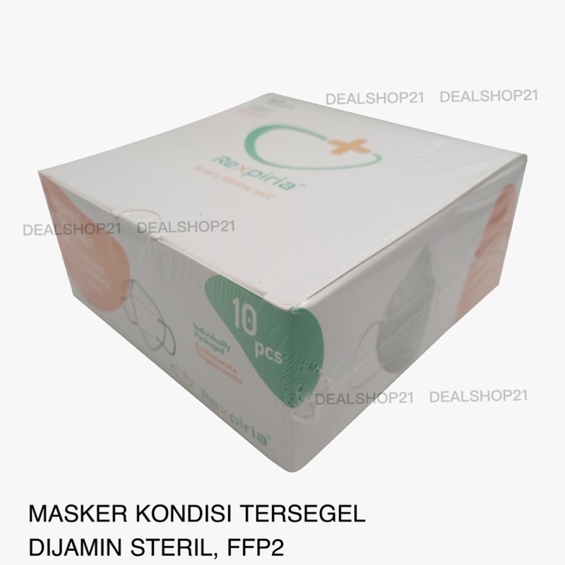 REXPIRIA | Masker KN95 3D FFP2 NR Filtering Half Mask