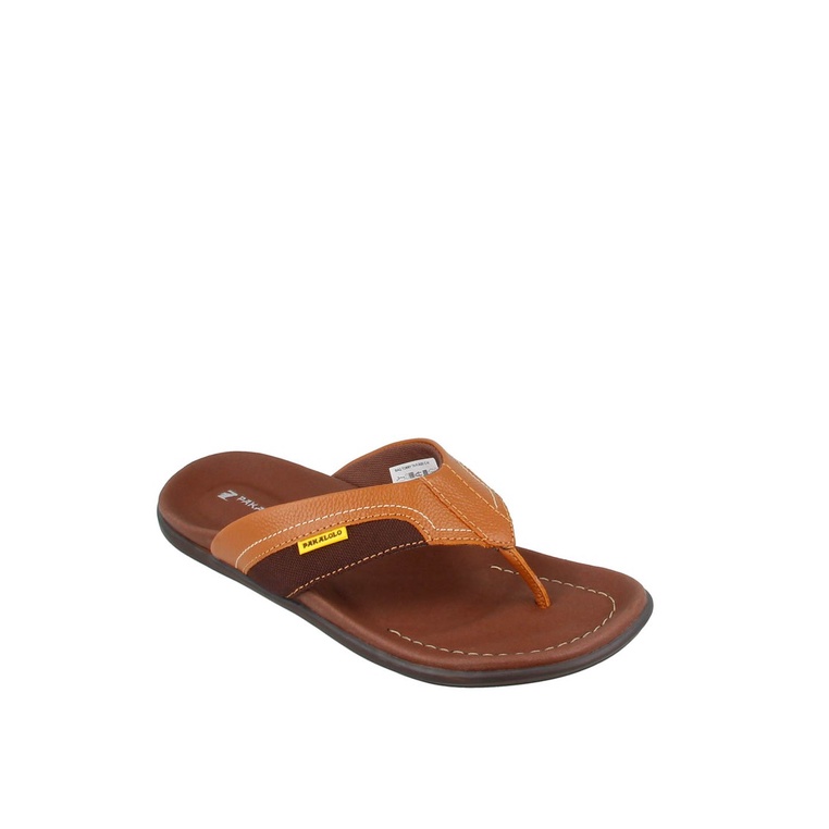 SANDAL JEPIT KULIT PAKALOLO PRIA ORIGINAL CASUAL ASLI COKLAT PB42