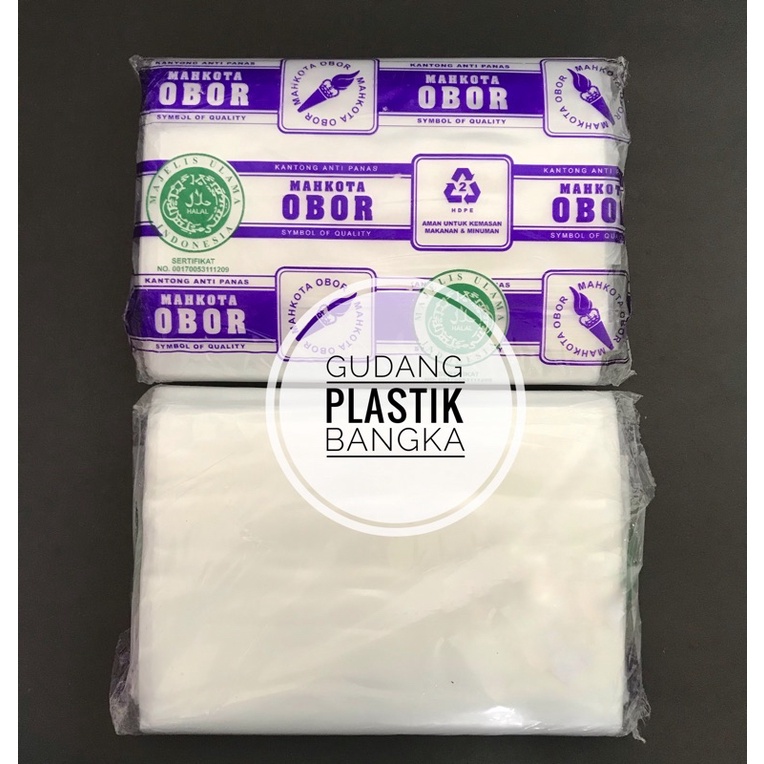 PLASTIK OBOR ANTI PANAS TERMURAH UKURAN 1KG (15x30) / 2KG (20x35) / ALAS (20x20)