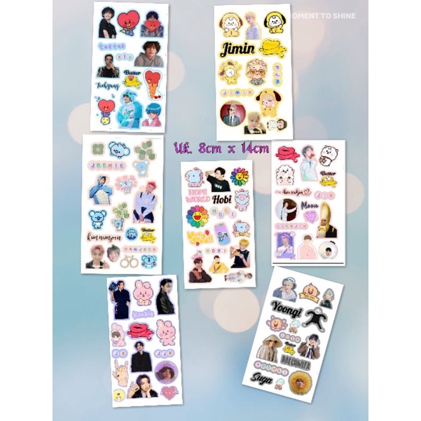 

Sticker Aesthetic K-Pop BTS Part 2 Cocok Untuk Jurnal, HP, Laptop dan Media tempel Lainnya.