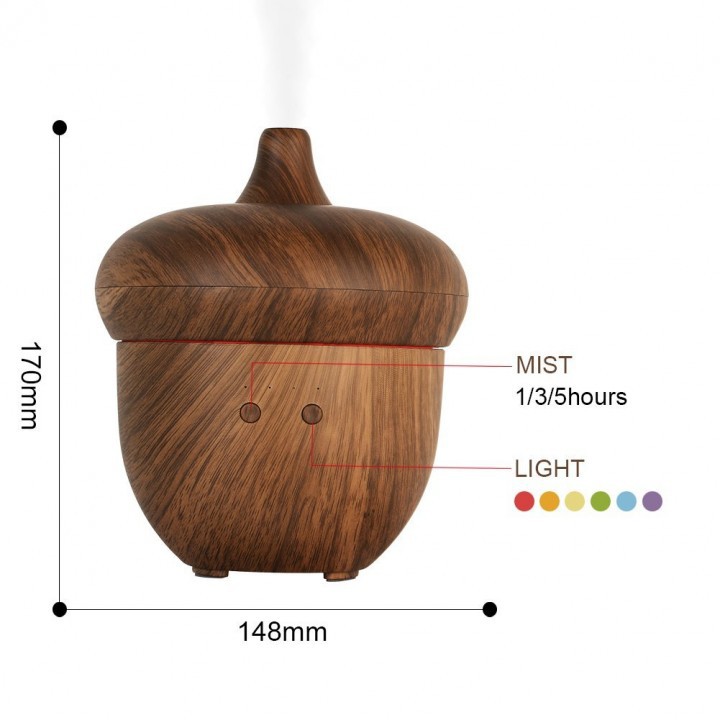 H43 ACorn Humidifier Essential Oil Diffuser LED Light 300ml