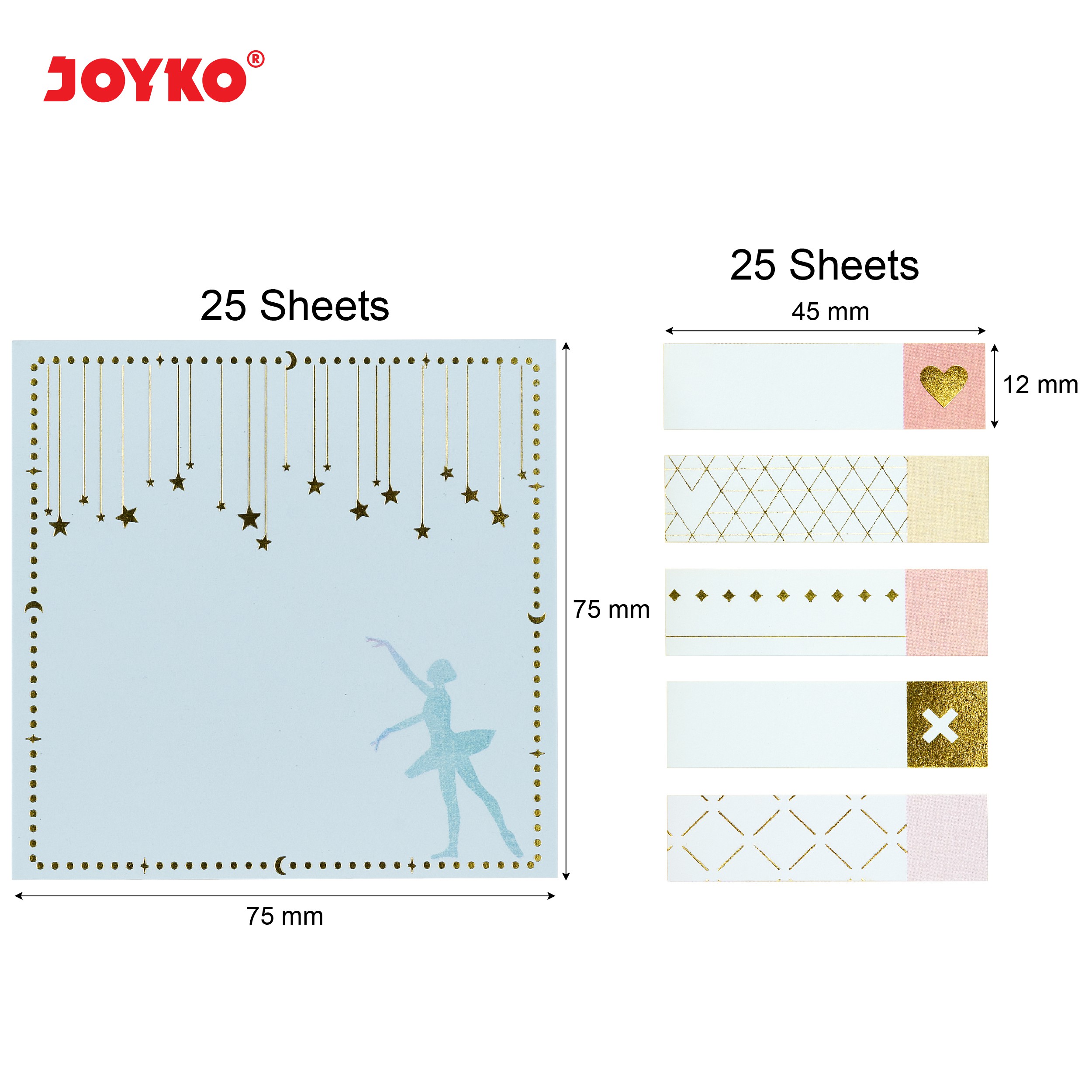 Memo Stick Sticky Note Kertas Memo Memo Tempel Joyko MMS-18-1