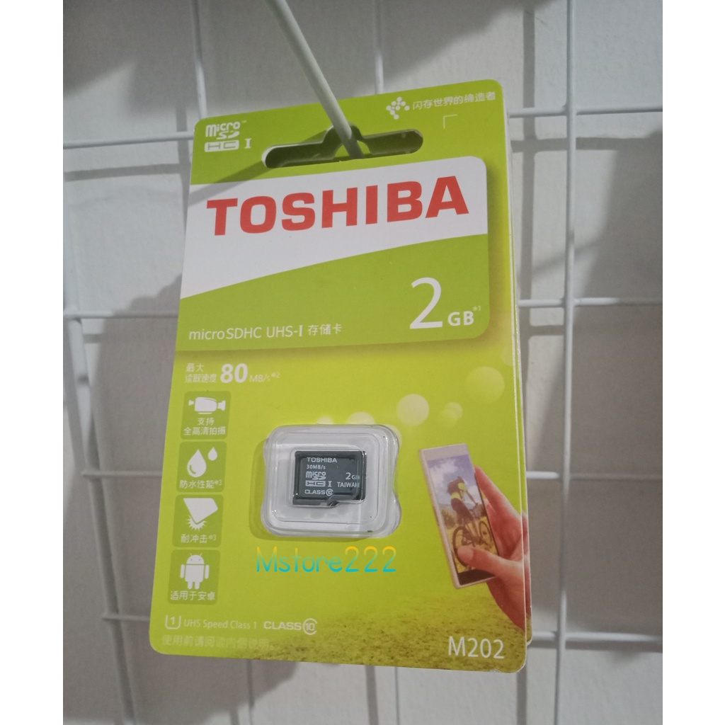 MEMORY TOSHIBA 2GB MICRO SD MEMORI CARD MMC