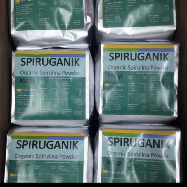 SPIRULINA BUBUK / SPIRULINA POWDER ORIGINAL 50 GRAM UNTUK IKAN