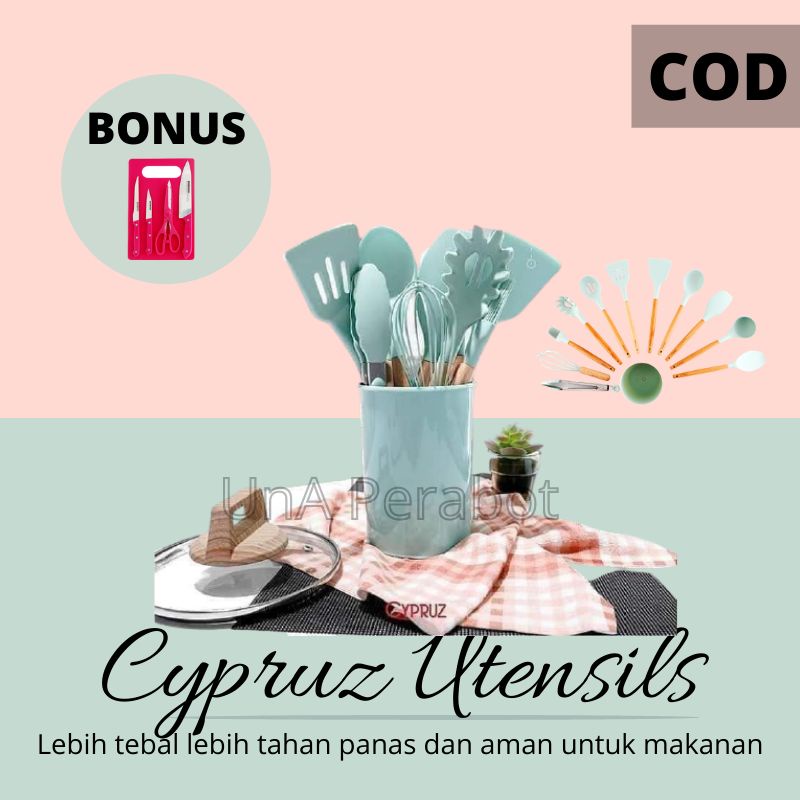 SUTIL SET SUTIL TAHAN PANAS SUTIL KEKINIAN SUTIL SILIKON SUTIL SILICONE SUTIL TOSCA SUTIL KAYU