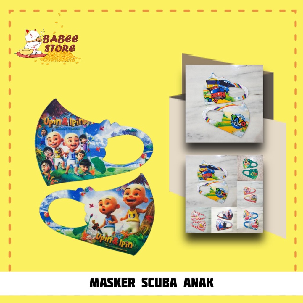 COD MASKER SCUBA ANAK KECIL KARAKTER / MASKER SCUBA KARTUN ANAK COWOK DAN CEWEK / MASKER ANAK