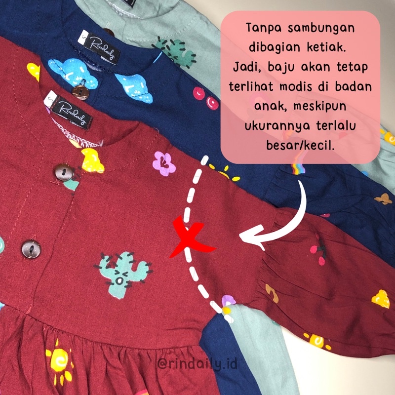 Setelan Panjang Anak Perempuan “Narumi Set” baju muslim, Oneset Ngaji, Tunik Anak