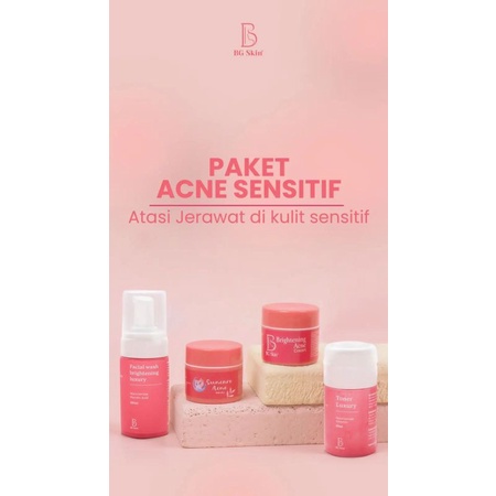 Jual BEAUTY GLOW SKINCARE PAKET ACNE SENSITIF/FIGHTER/LUXURY. BG SKIN ...