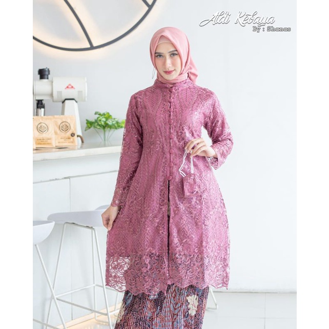 TUNIK KANCING SERIBU // BAHAN TULLE BORDIR SPIDER //By Aldi Kebaya