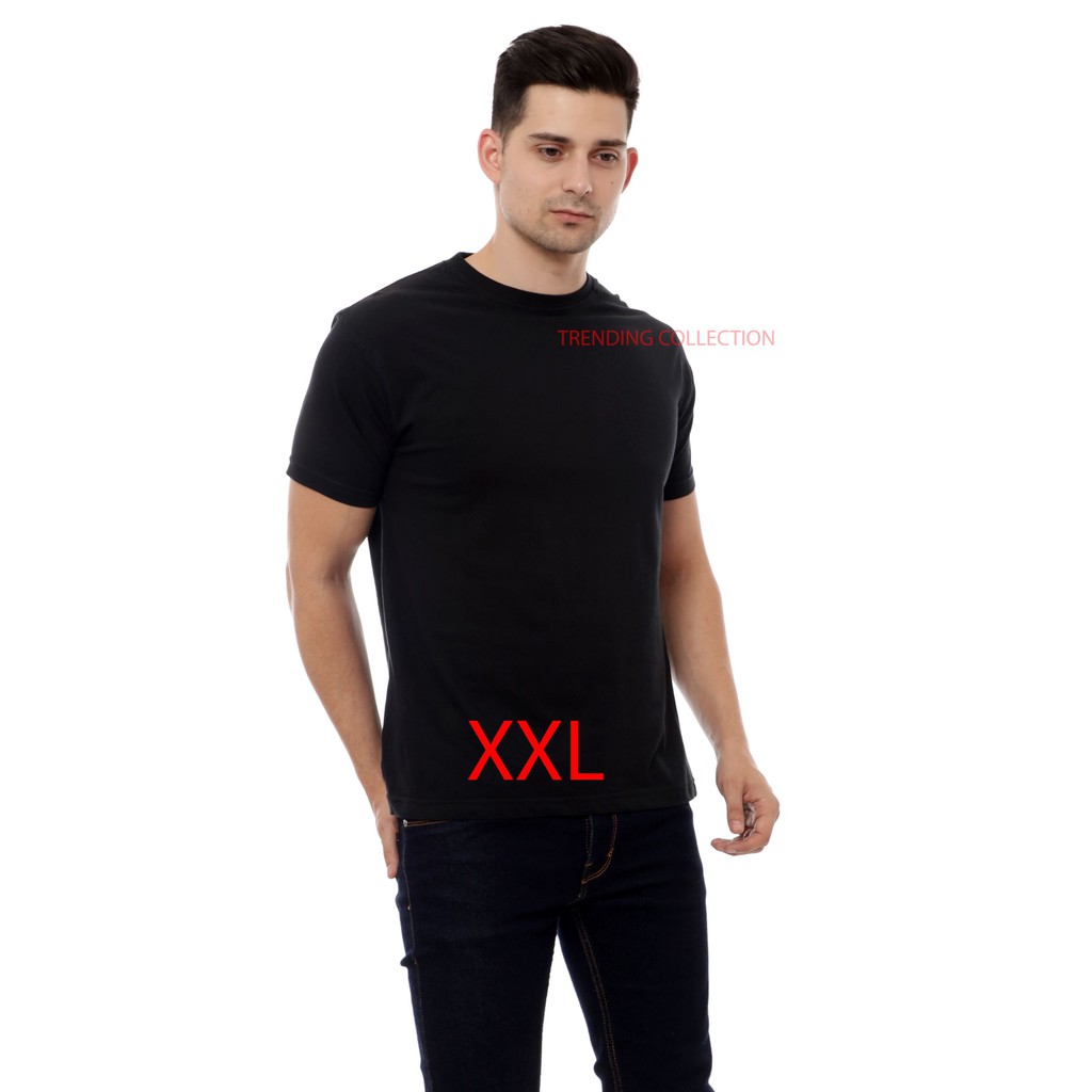  Kaos  Polos  Lengan Pendek Cotton Combed 30s XXL Shopee 