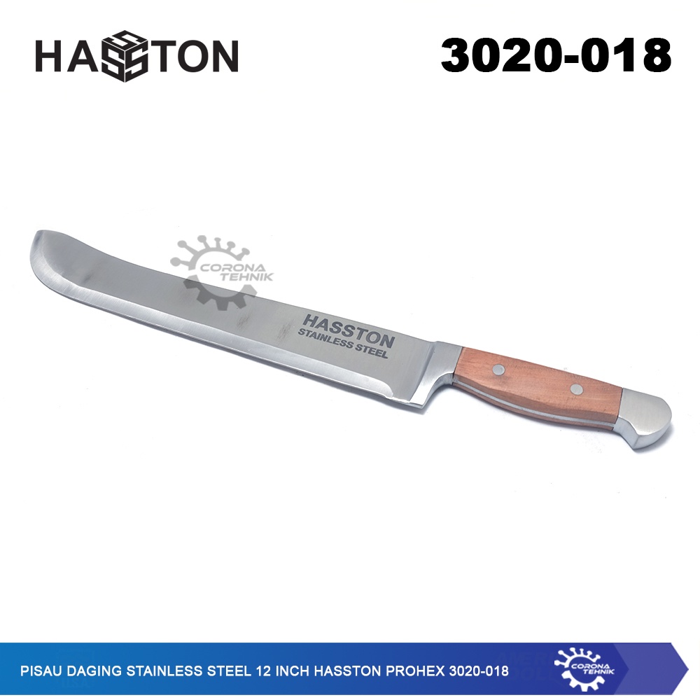 Hasston Prohex 3020-018 - Pisau Daging Stainless Steel 12 Inch