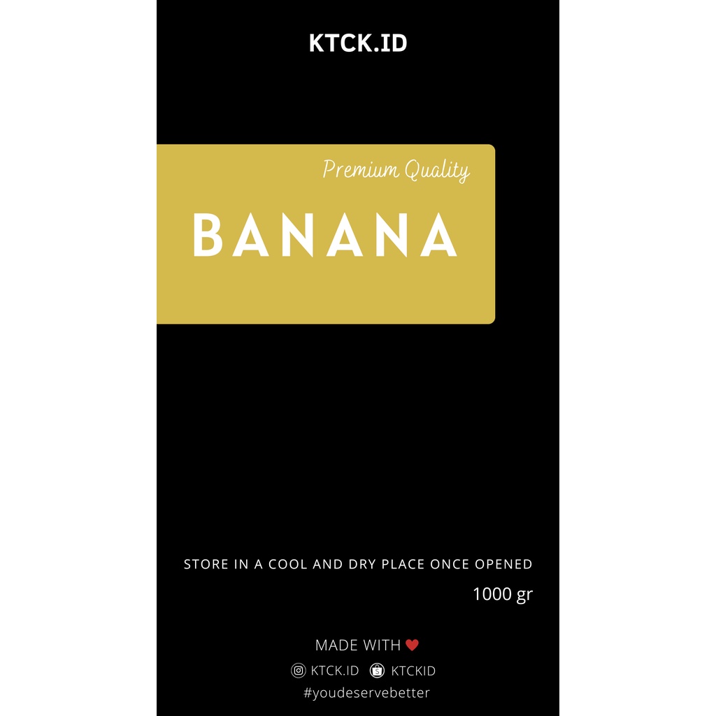 

POWDER/BUBUK BANANA 1000GR KTCK.ID