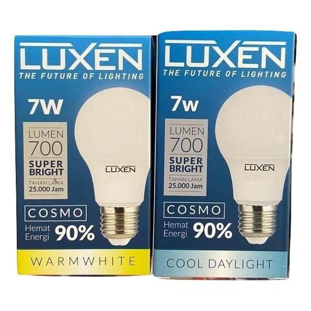 Luxen Lampu Led Bulb 7w 7 Watt 7 W 7Watt 7W Lampu Garansi 1 Tahun