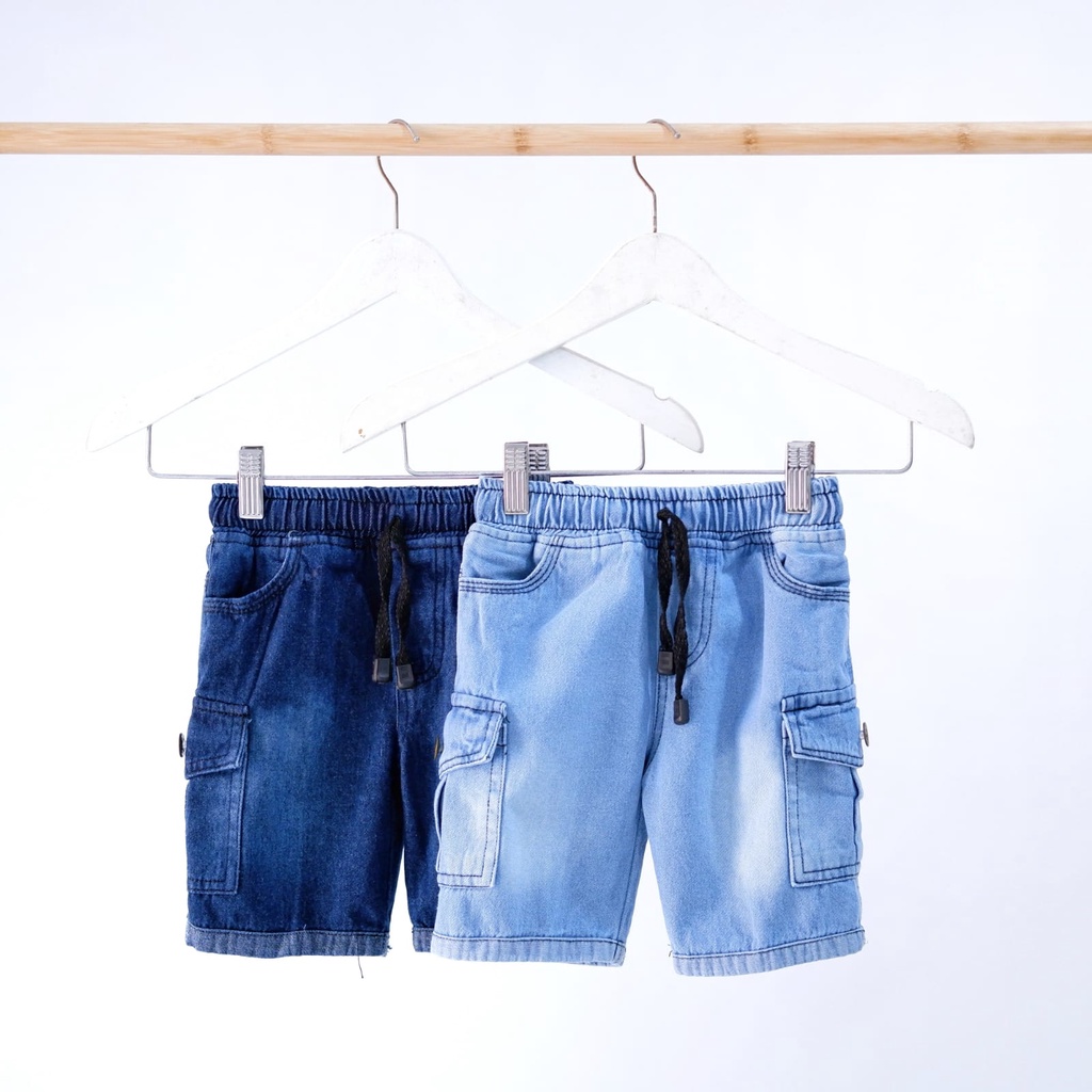 Celana Pendek Celpen Short Pant Jins Jeans Anak Laki Usia 2 3 4 5 Tahun