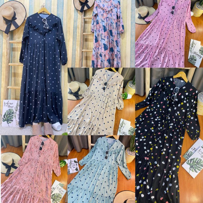 [Termurah][ Best seller ]|Revina Gamis|Gamis jumbo murah