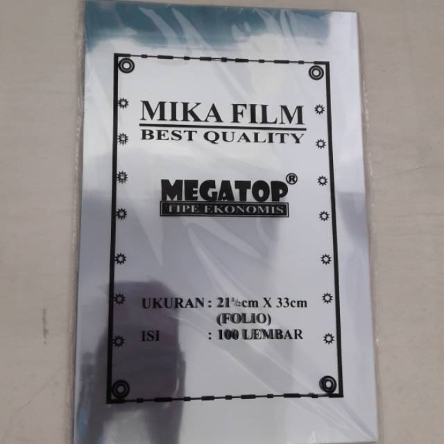 

PLASTIK MIKA FILM MEGATOP FOLIO DAN SINGA KEMBAR