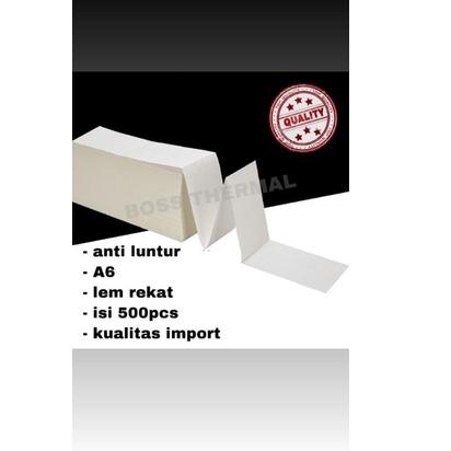 

Flash Sale - kertas stiker label thermal lipat 100x150 bare A6 ✓