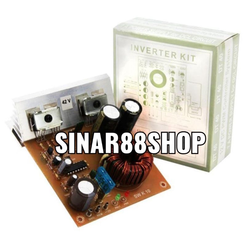 Jual KIT INVERTER 42V CT INPUT 12V 12 VOLT OUT 42V CONVERTER DC TO DC ...