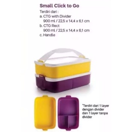 Tupperware Small Click To Go Rantang CTG