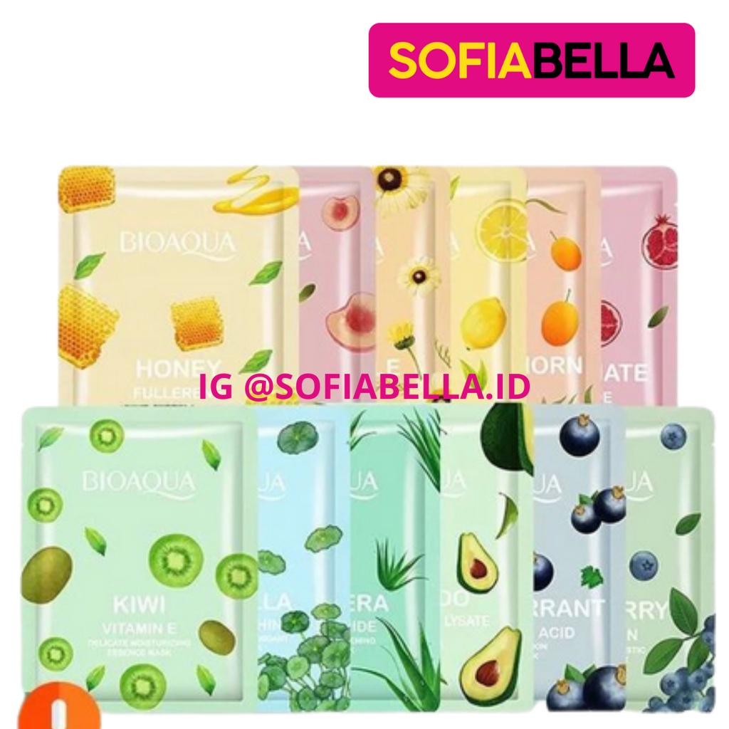 MASKER BIOAQUA//BIOAQUA SHEET MASK//MASKER WAJAH