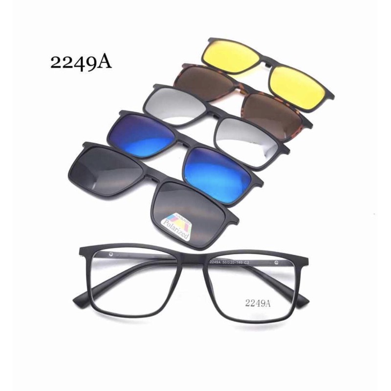 Kacamata clip on 5 lensa 2249