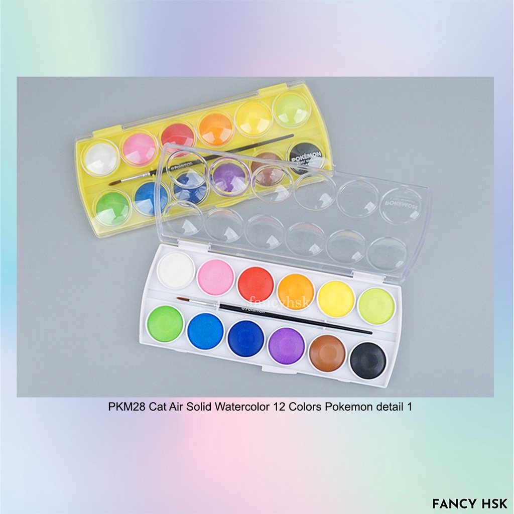 

ORI KOREA CAT AIR SOLID WATERCOLOR 12 COLORS POKEMON PKM28
