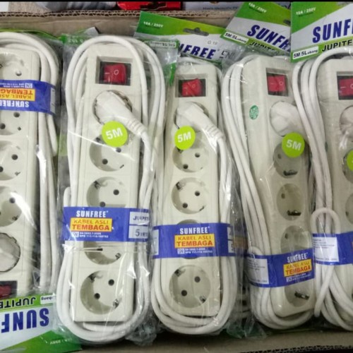 Stop Kontak Plus Kabel (3/4/5 Lubang)