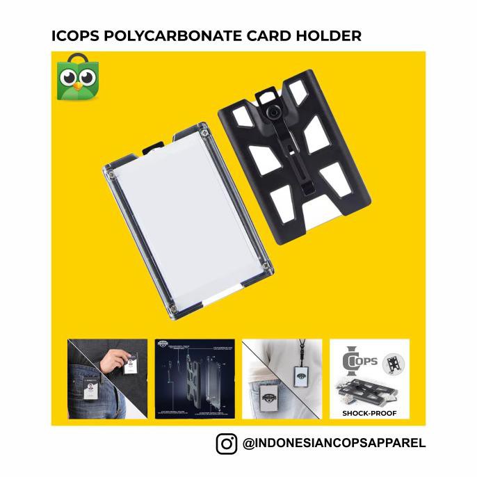 

✨ BISA BAYAR DITEMPAT✨ ICOPS POLYCARBONATE CARD HOLDER - Tanpa lanyard TERBATAS Kode 854