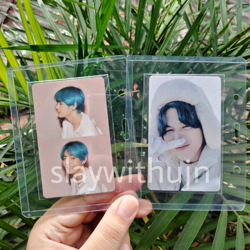 WTS // PHOTOCARD BTS TAEHYUNG PERSONA VER 1 &amp; JIMIN WINTER PACKAGE 2021 OFFICIAL