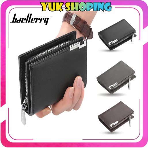 ✧YUKSHOPING✧D025 Dompet Lipat Baellery Wanita Pria Kulit Panjang Fashion Murah Kartu Import