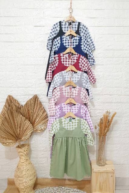 Gamis Luna by ollet / gamis anak katun jepang / gamis anak toyobo 1 - 11 tahun / gamis anak perempuan