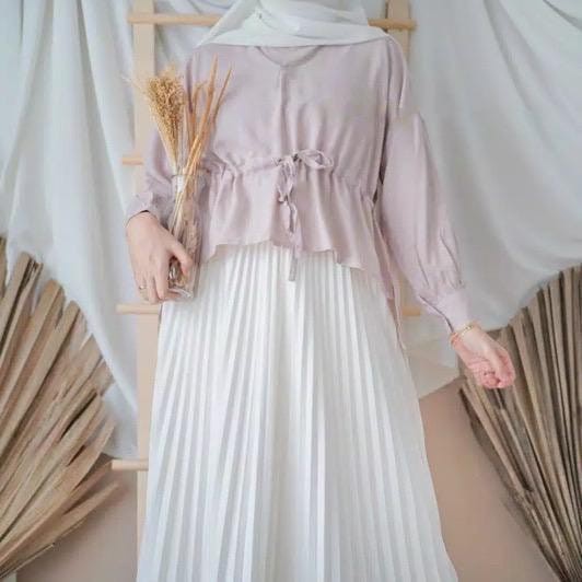 BEFAST - ZEC Blouse LILIHT / Lodira High Blouse / Blouse Cantik / Blouse Wanita Unik / Blouse Casual / Blouse Wanita Hijab Kekinian