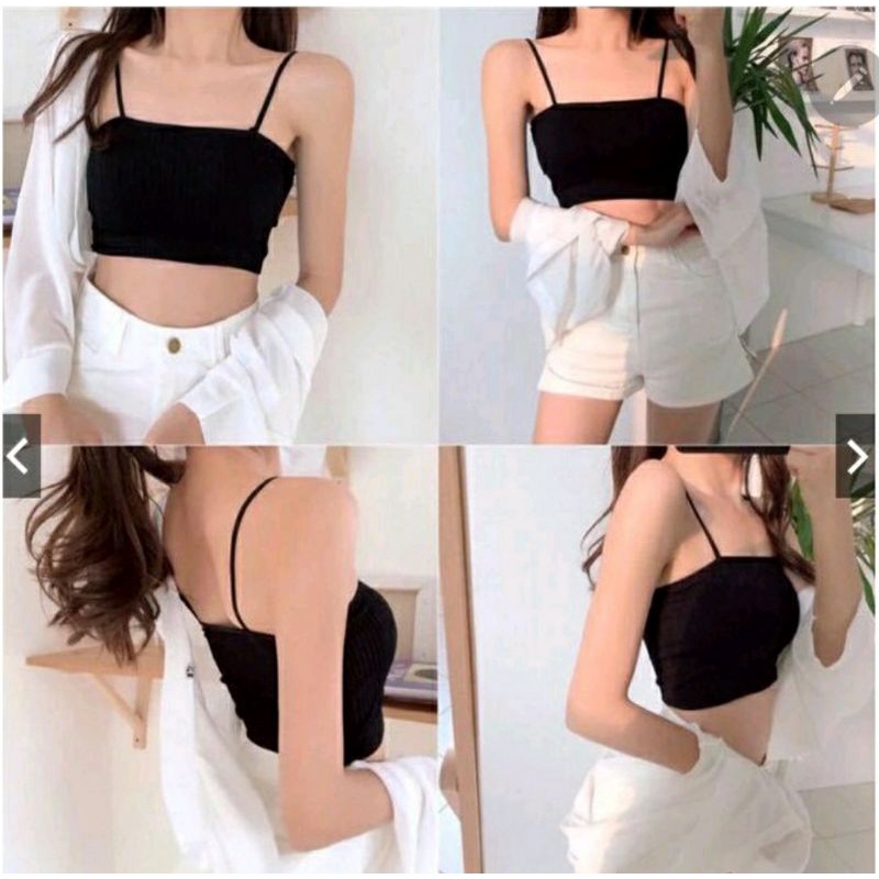 Tank top wanita BRA Sport elastis Bandeau pakaian dalam wanita