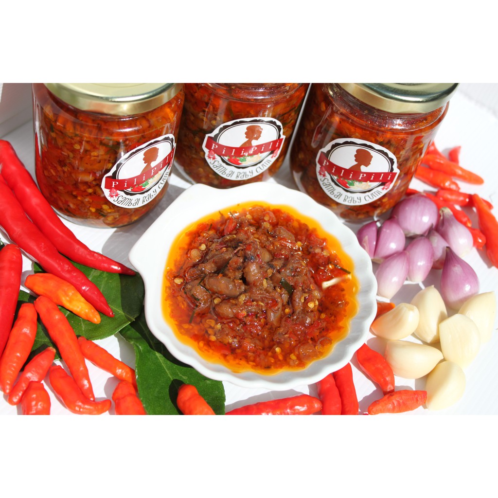 

04 premium sambal cumi baby sambel cumi saus pedas surabaya bumbu dapur bumbu instan dimsum kecap