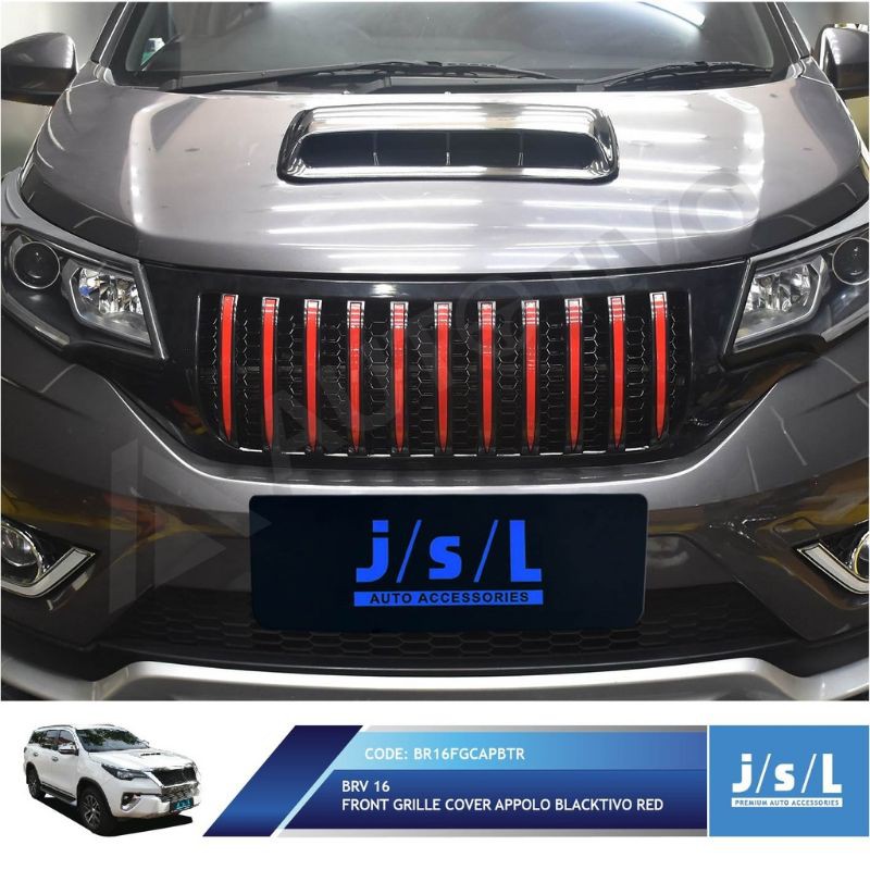 grill depan brv Appolo list biru kuning chrome merah putih hitam dop