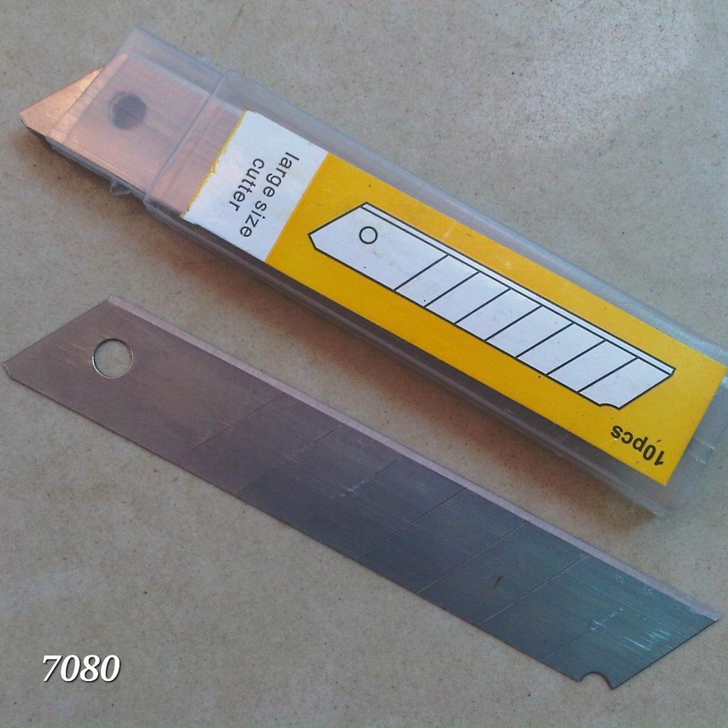 

Isi Cutter Besar (Harga Per Pack - isi 10 Mata Pisau)