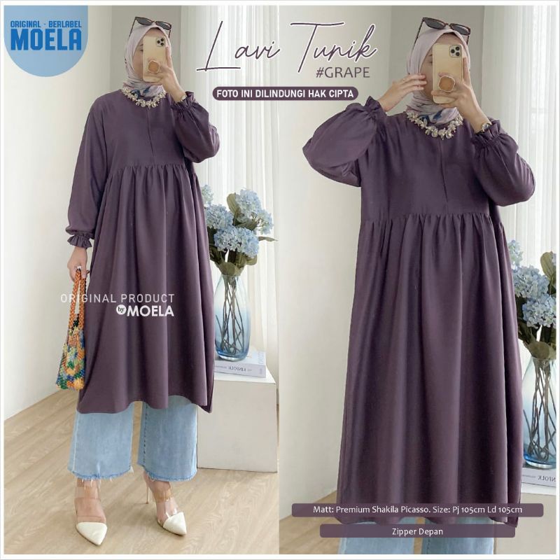LAVI TUNIK POLOS / TUNIK BY MOELA