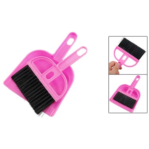 Sapu Pengki Set Mini - Sapu Meja Laptop - Mini Dustpan