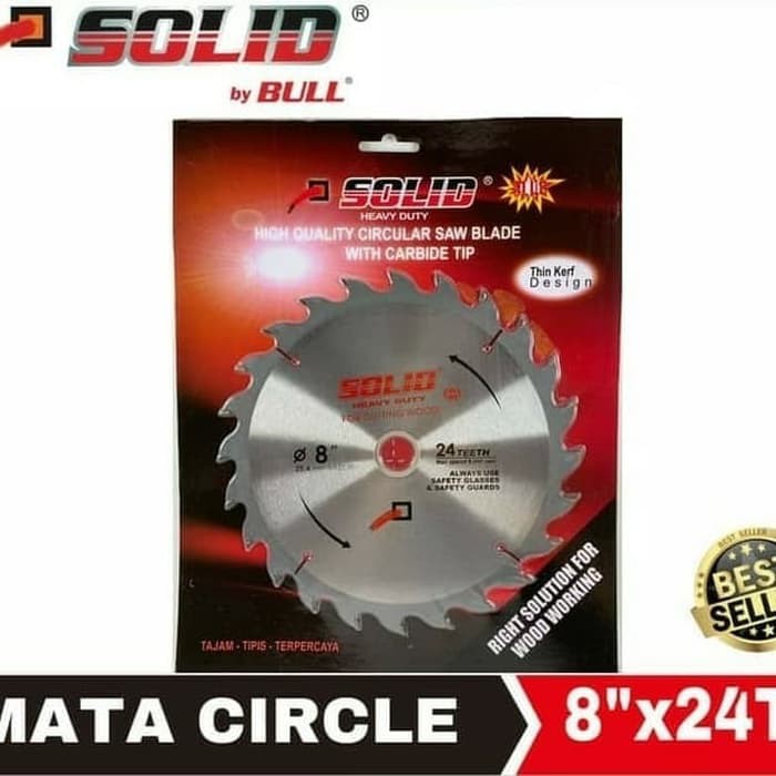 Mata circle gergaji 8”x 24T SOLID