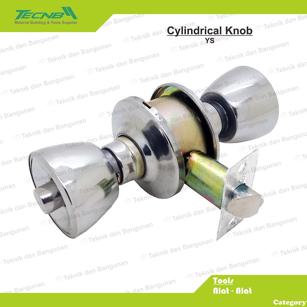 Kunci Pintu Bulat Handle Pintu Kamar Mandi Cylindrical Knob YS