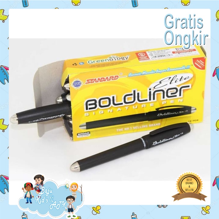 

NEW Pulpen Standard Boldliner Elite 1.0 mm (12pcs) - Hitam
