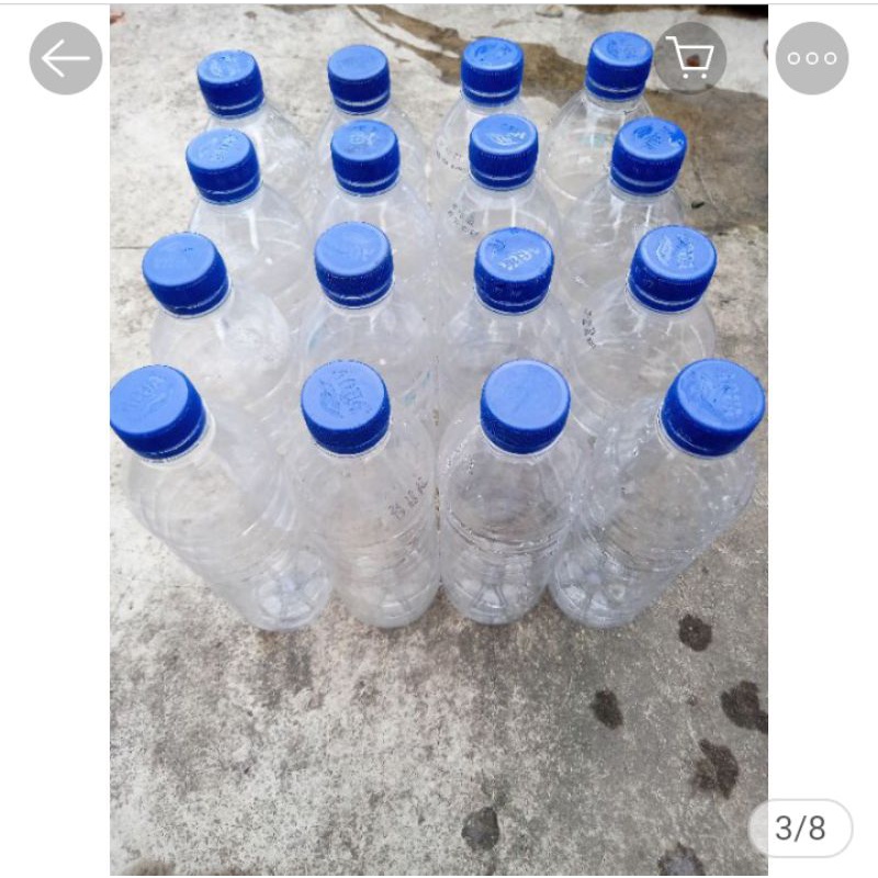 botol AQUA bekas