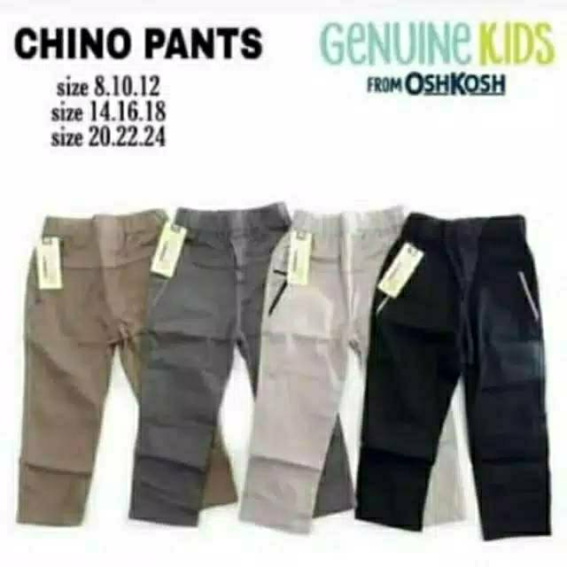 Grosir Chino Anak Panjang 246/81012/141618/202224