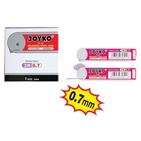 

Isi Pensil Mekanik 2B 0.7MM Joyko PL-07 Refill Pencil Lead