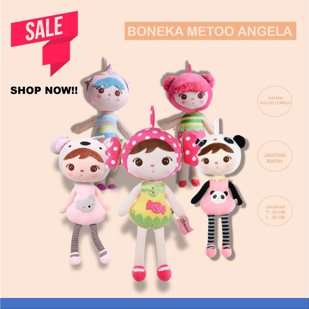 Boneka Anak Perempuan Boneka Metoo Angela Candy Mainan Anak Perempuan Lucu Murah Berbahan Lembut