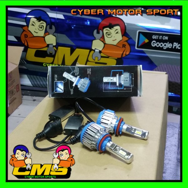 Turbo Led H11 . Lampu headlamp kipas H11. Lampu led foglamp H11.