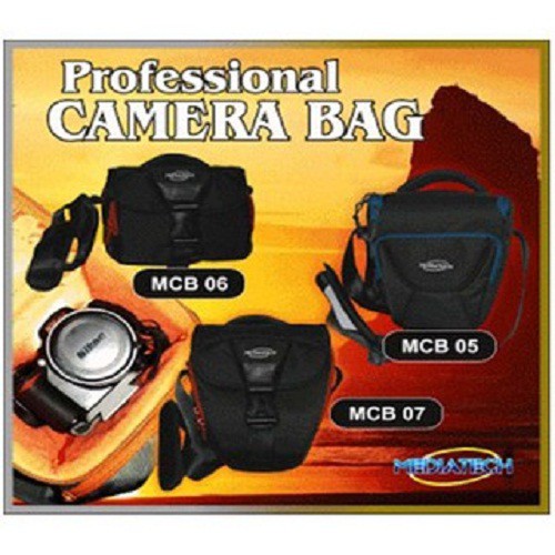 MediatechTas kamera murah  MCB SLR Camera Bag 06 - Abu-abu Oranye Ukuran : 18 X 13 x 13 Cm - 43007