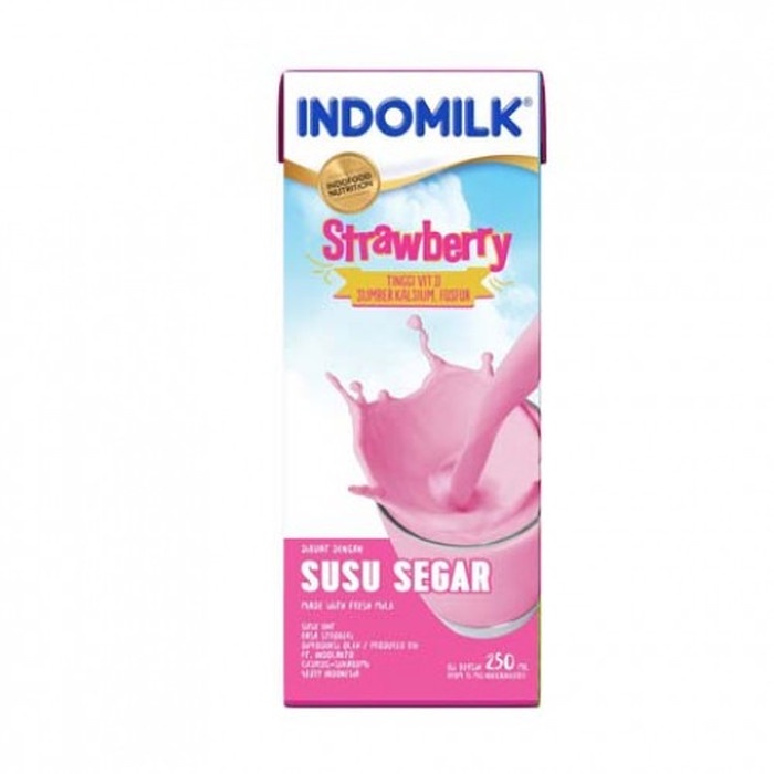 Indomilk Uht Strawberry 250Ml