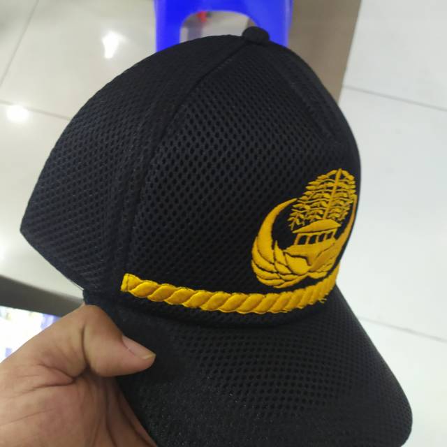 TOPI KORPRI HITAM DAN BIRU