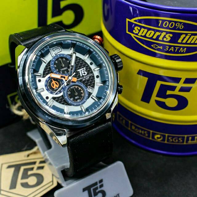 Jam T5 H3704 original chronograph bergaransi free tin box